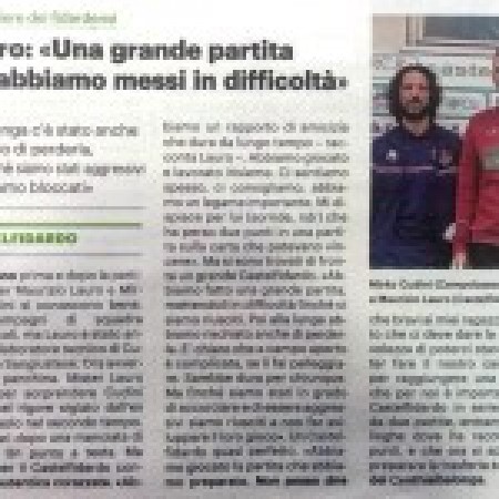 Corriere Adriatico - post partita